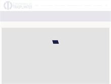Tablet Screenshot of colombianadetrasplantes.com